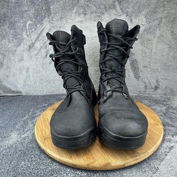 5.11 Tactical ATAC 2.0 8" Waterproof Side Zip Boots Mens Size 10.5 Black - Picture 2 of 11